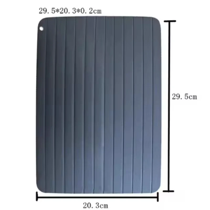 1pcs Fast Defrost Tray Fast Thaw Frozen Food Meat Fruit Quick Defrosting Plate Board Defrost Tray Thaw Master Kitchen Gadgets