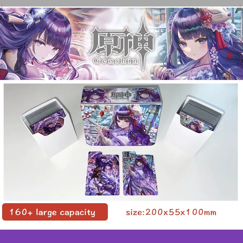 

160+PP Anime Cards Storage Deck Box Board Game TCG Card Box Protector Case for MGT/Pkm/Yu-Gi-OH/Gathering Games Trading Cards