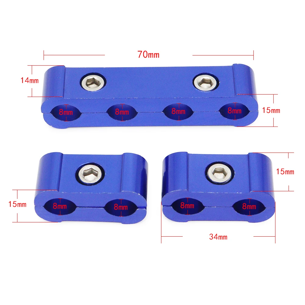 Car Spark Plug Electrical Wire Clamp Separator Line Ignition Cable Clip Auto Decoration 3pcs For 8MM/9MM/10MM Car Accesssories spark plug wire clamps