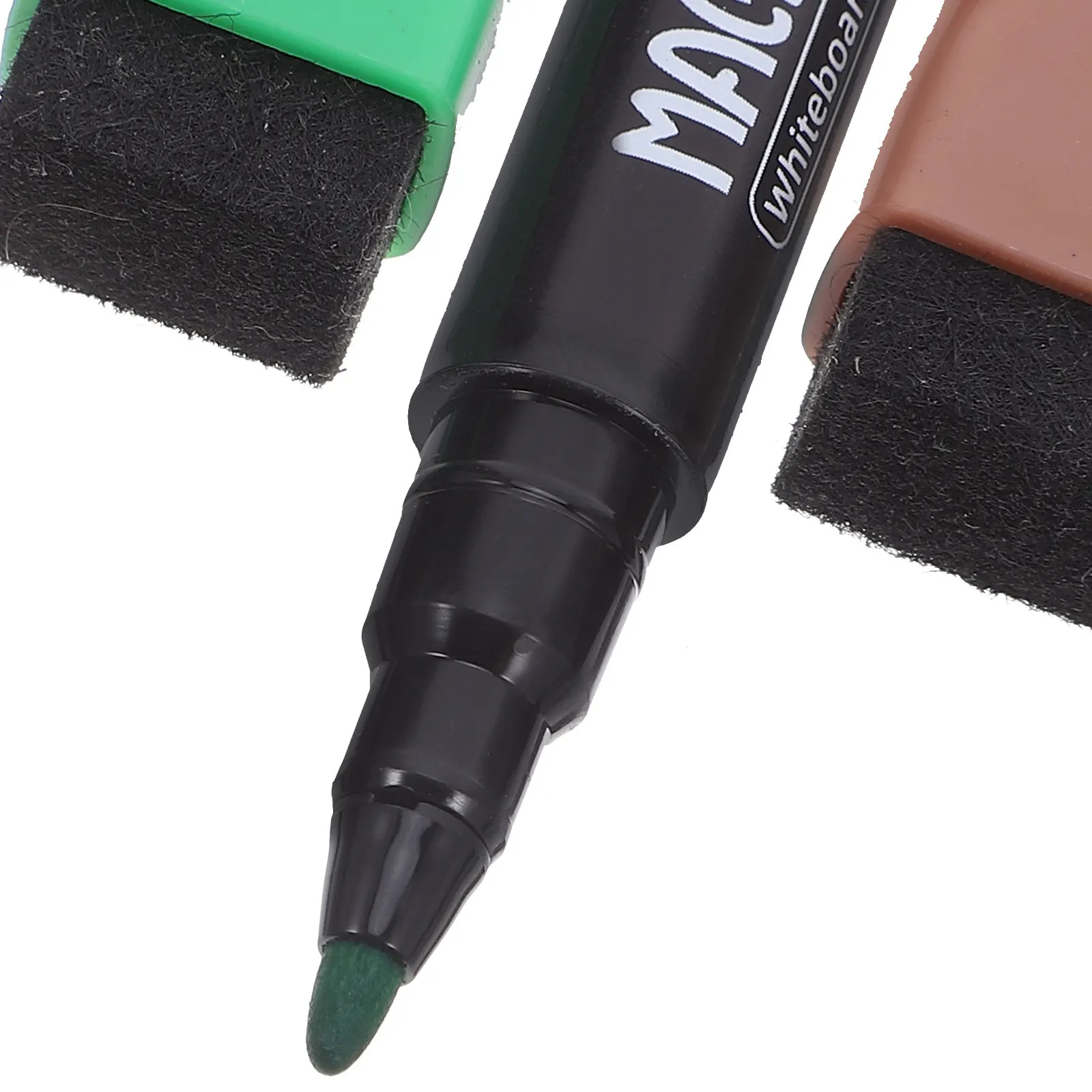 8Pcs 자기 건식 지우기 마커 분리형 지우개가 있는 화이트보드 펜 빠른 건조 잉크 유리용 인체공학적 컴포트 그립