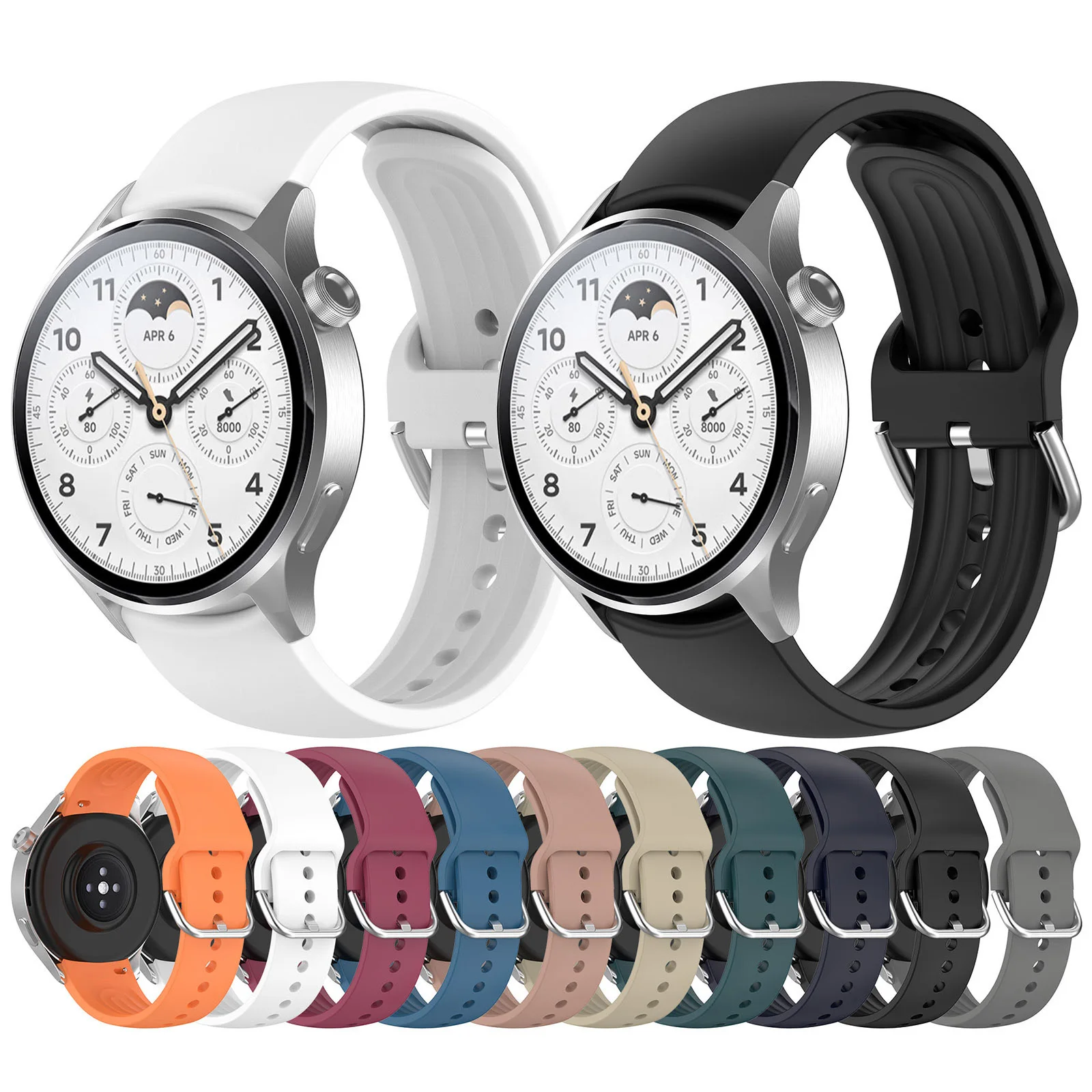 Cinturino Per Xiaomi Mi Watch S1 Pro Straps 22Mm Cinturino Curvo Cinturino Sportivo In Silicone Per Xiaomi Mi Watch S2 42Mm 46Mm Cinturino