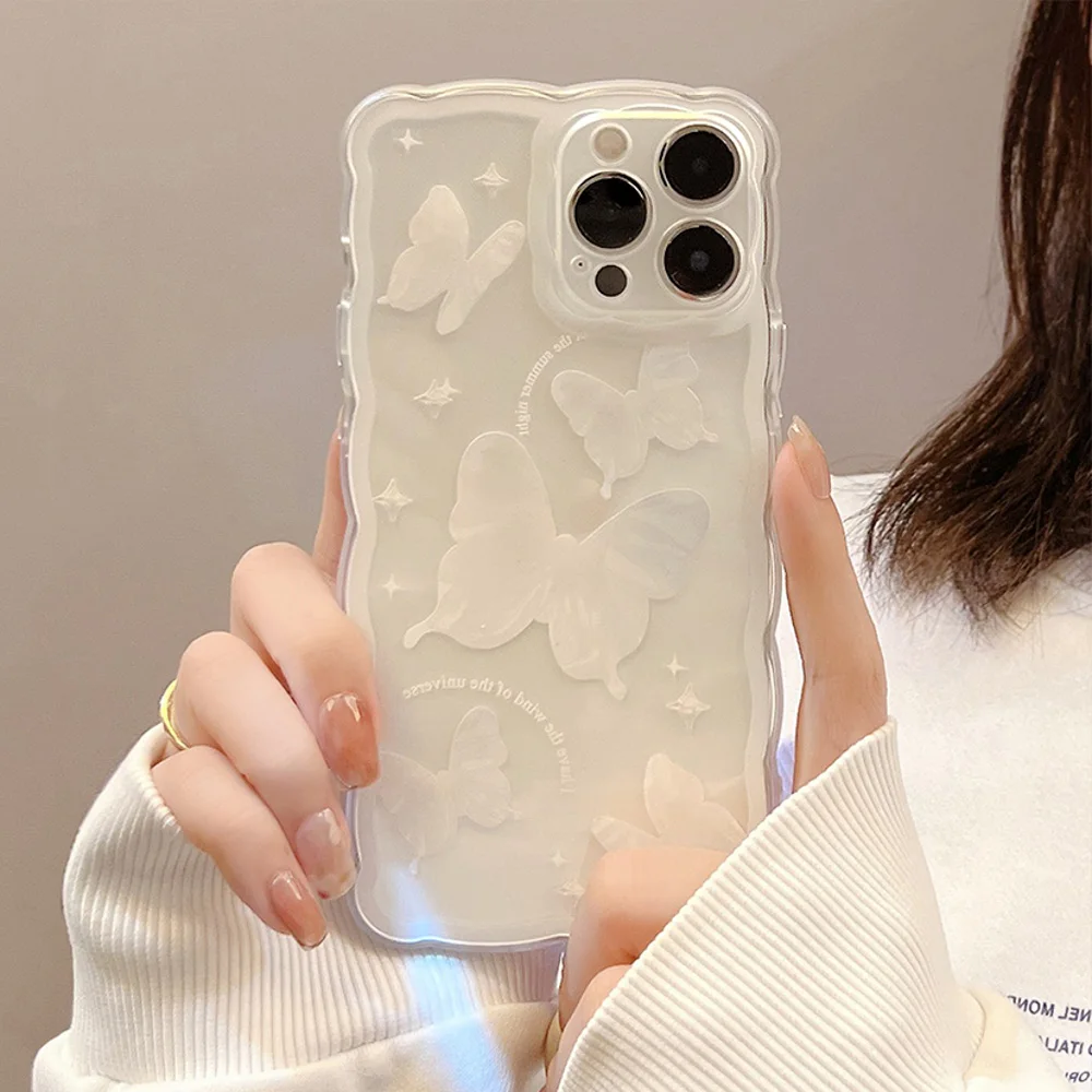 thumbnail image 1 of Funda de silicona suave con diseño de conejo y ondas para iPhone 11, iPhone 14, 12, 16, 13, 15 Pro Max, 12 Mini, Xs Max, X Xr, 7, 8 Plus, 1 of 5