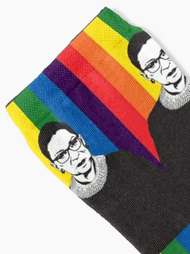 RBG Rainbow Socks Crossfit gym with print Man Socks Women's