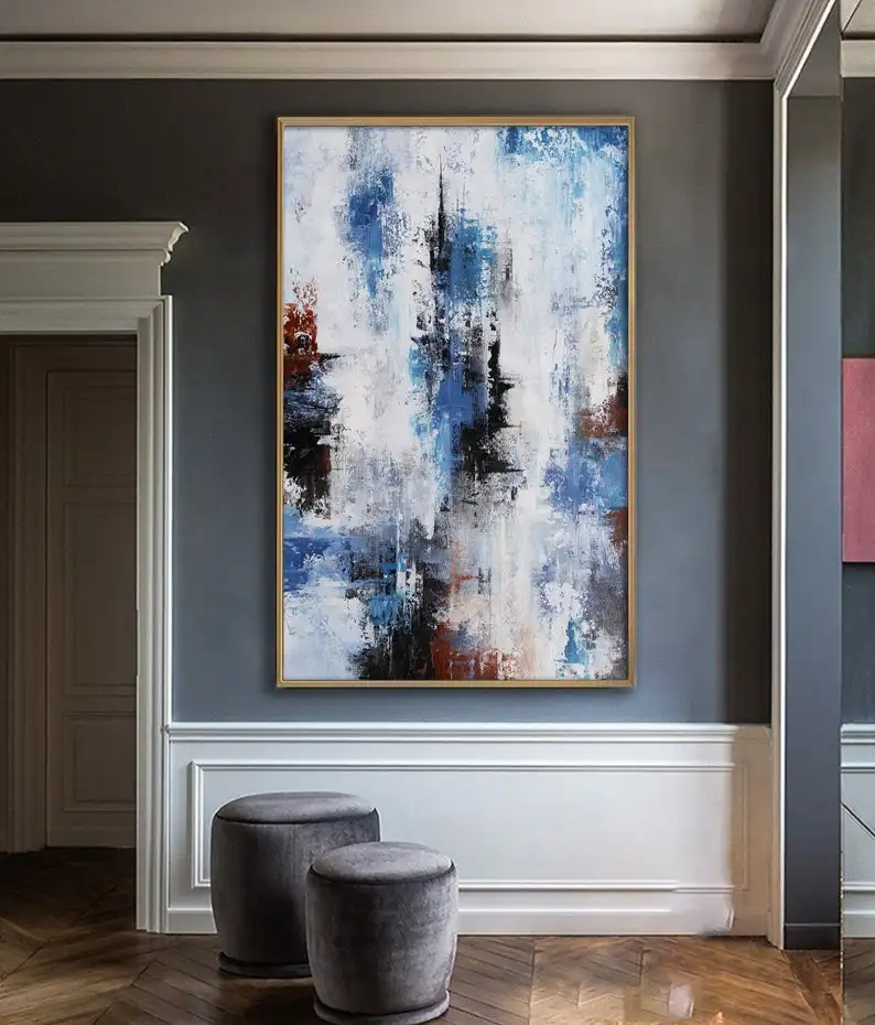 Original Acrylic Abstract Painting, Colourful Abstract Painting, Extra