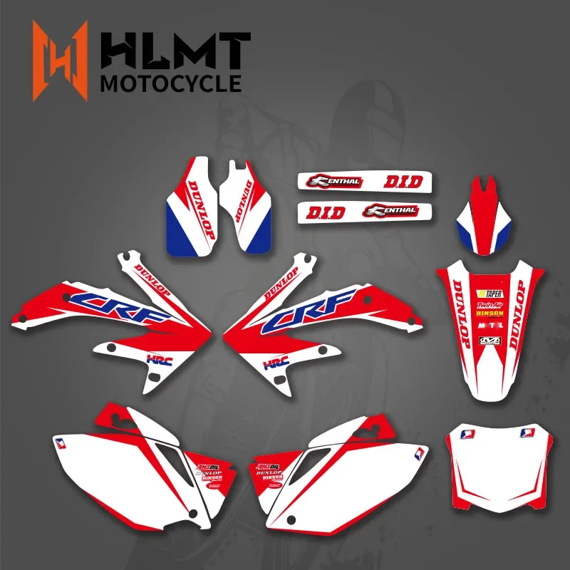 HLMT Motorcycle Graphic Decal Sticker With Brackgrounds For Honda CRF450 CRF450R CRF 450 450R 2005 2006 2007 2008 CRF 450 R