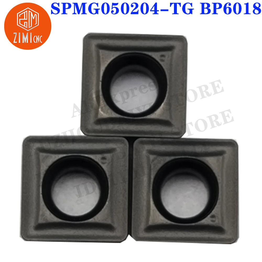

SPMG050204-TG BP6018 СПМГ050204-ТГ Твердосплавные вставки Индексируемая U-образная дрель Токарные пластины Токарные инструменты с ЧПУ токарный станок по металлу режущие инструменты