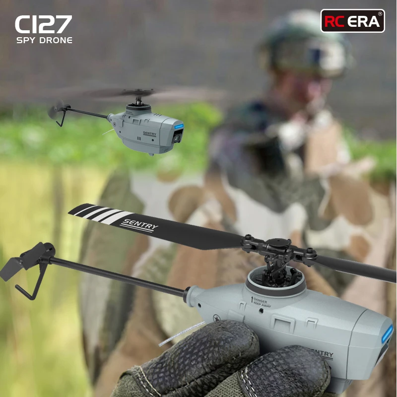 Grey RC Helicopter with 6 Axis Gyro Stabilizer for Adult