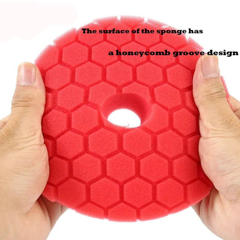 5inch Car Polishing Pad Kit Set Self-Adhesive Buffing Waxing Sponge Wool Wheel Polishing Pad For Car Polisher Drill 4