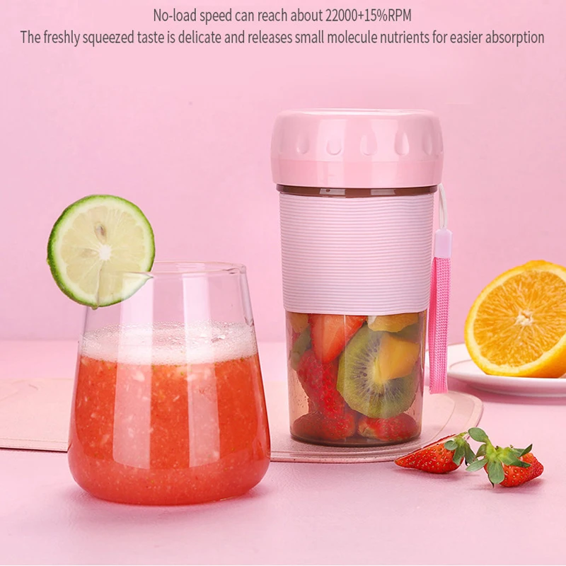 300ML Mini Wireless Portable Juicer Cup Electric Fruit Mixer Juice Blender  US