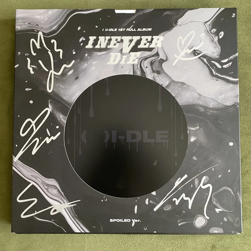 G)I-DLE Альбом 1ST I NEVER DIE с автографом | AliExpress