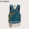 Miyagawa Lightweight Contrasting Color Backpack Korean Version Student Causal Travel Bag Niche Design Computer Backpacks 1