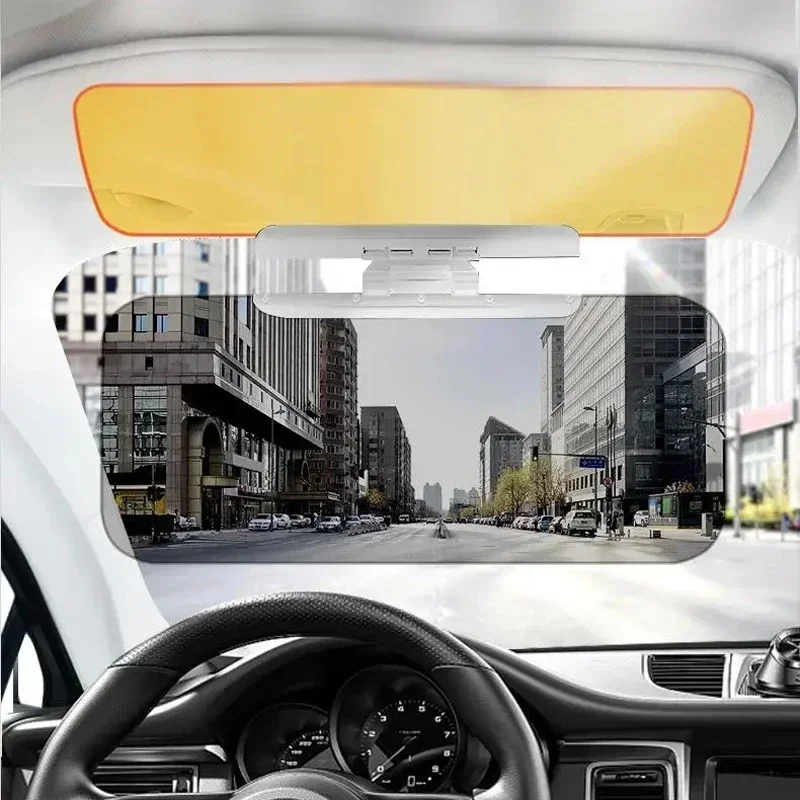 Anti-Dazzle Goggles Polarized Clear Vision Sun Visor Blocker Adjustable Sun Blocker Fold Flip Down Clear View Visor HD Day Night