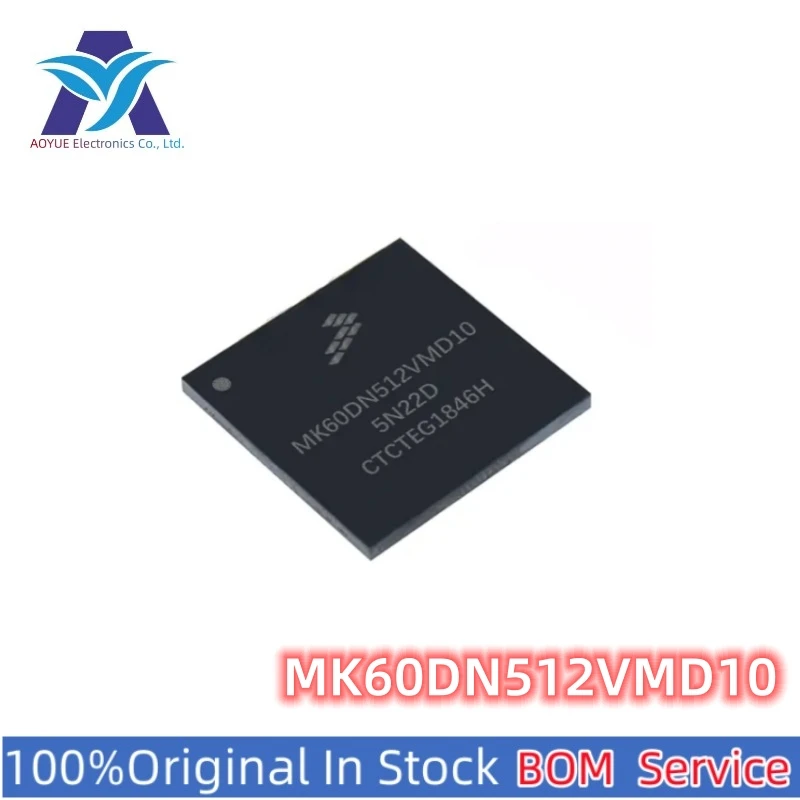 New Original Stock Ic Mk60Dn512Vmd10 Mcu 32-Bit Microcontrollers Arm Cortex M4 Risc 512Kb Flash 1.8V/2.5V/3.3V 144-Pin Bga Tray
