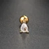 Tragus Piercing Helix Earrings for Women 2024 Zircon Ear Cartilage Daith Lobe Rook Septum Piercing Body Accessories Gift Jewelry 5