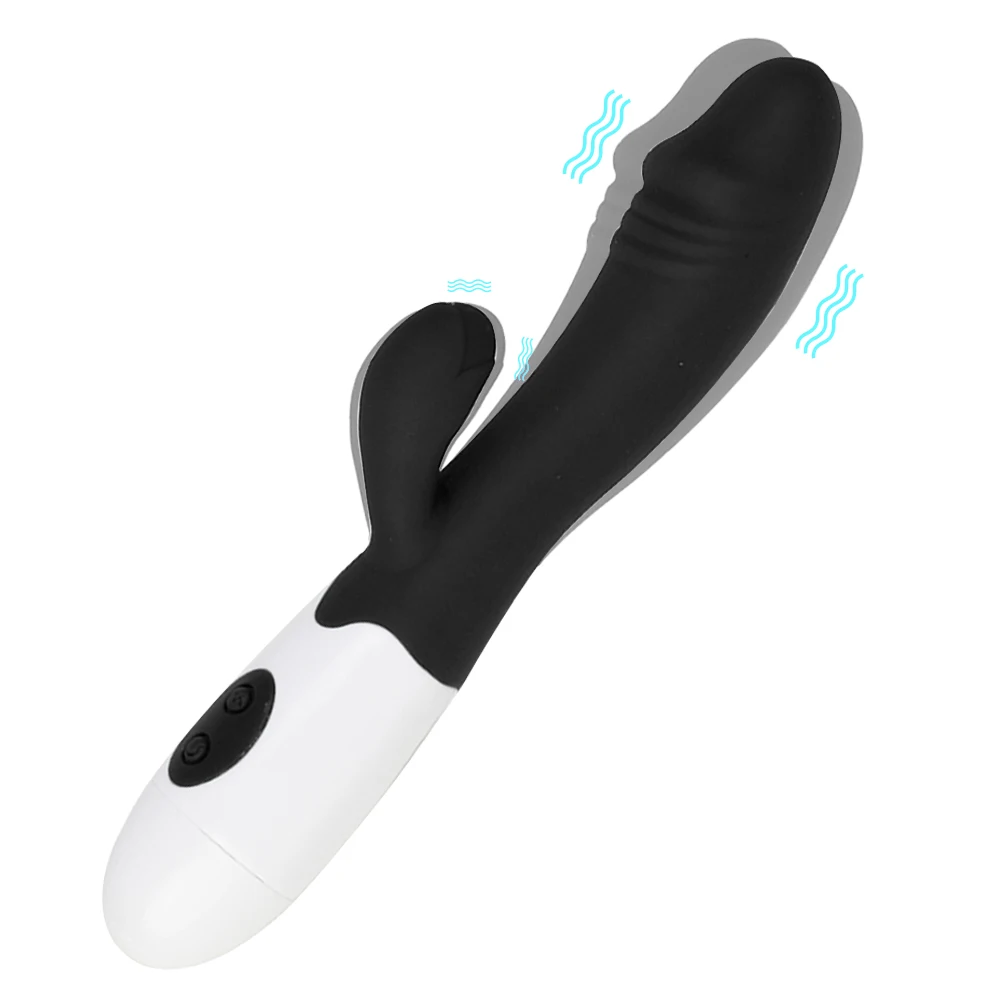 Rabbit Vibrator For Women Powerful Silicone Clitoris Stimulator_voghion.com