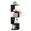 Corner Shelf - 5/2-Tier Corner Floating ShelvesWall Easy Assemble Wall Corner Shelves Bedrooms Living Room Decorations Bookcase 5
