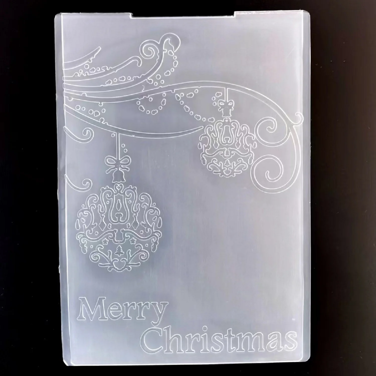 Plastic Embossing Folder Embossing Folder Merry Christmas Decoration Drawing stencil Embossing Folder for Card Making DIY Plastic Scrapbooking Photo Album Card