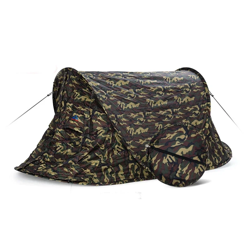 Playking Camouflage Pop Up Tent Portable Automatic 1 Person Single Layer Ultralight Easy To Carry Small Bag