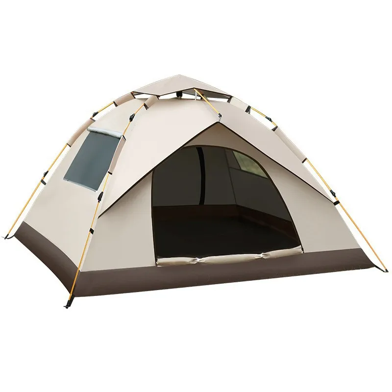 3-4 Person Outdoor Folding Tent Quick Automati Opening Self-driving Wild Camping Tent Waterproof Sunscreen Portable