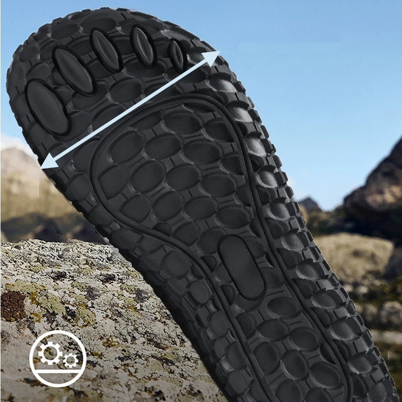 Wide Toe Barefoot Shoes For Men For Running Climbing And Hiking_voghion.com