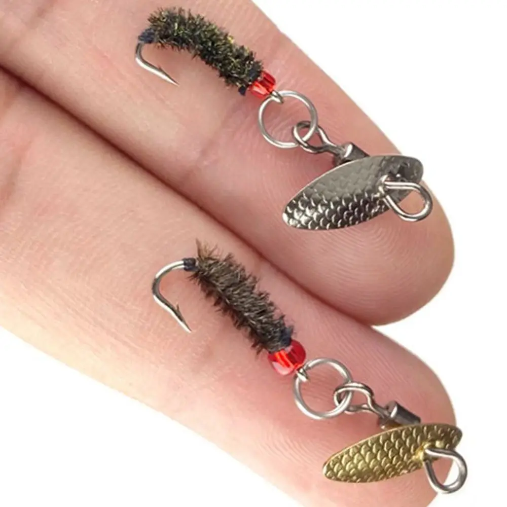 10PcsFlyFishingFliesLureSpinnerbaitsSpoonScudFlyForTroutFly