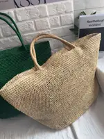 Grand sac fourre-tout en rotin tressé à la main 2026 pour femme, sac de plage en paille naturelle, sac à main de luxe, sac à bandoulière, sac d'été 5