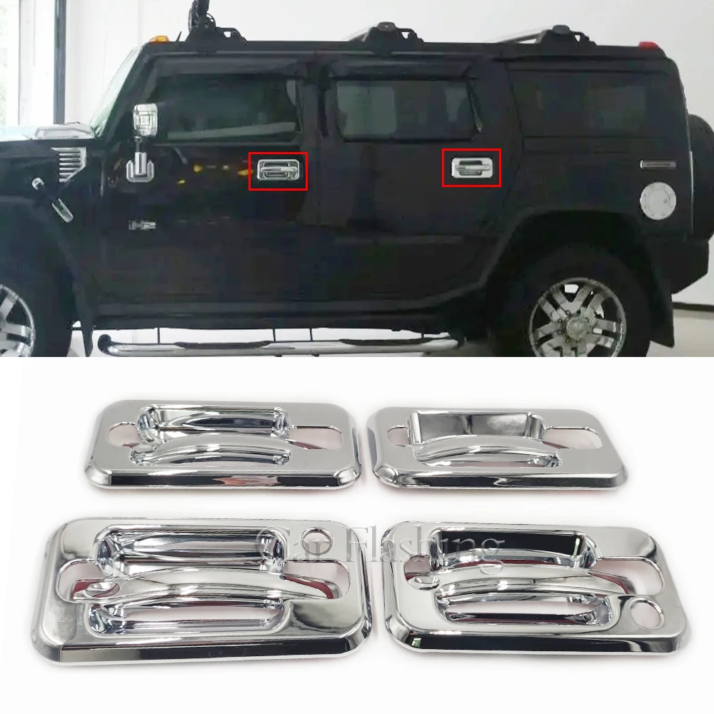 Chrome Silver Guard Trim Covers House Frame For HUMMER H2 SUV SUT 