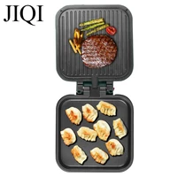 JIQI Household Double-sided Heating Machine Electric Baking Pan Crepe Pancake Maker BBQ Tool Frying Pan Bakeware Mini Skillet 2