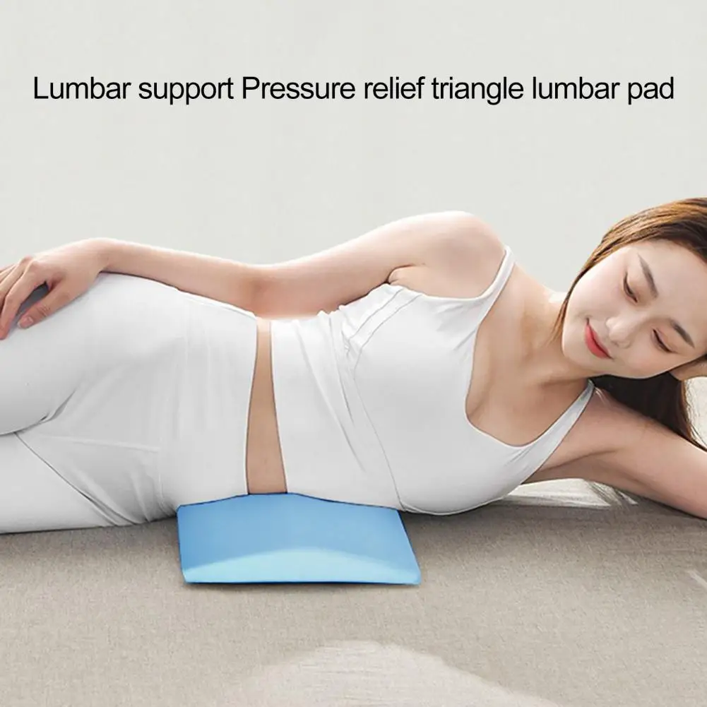 Versatile Bed Pillow Memory Foam Lumbar Pillow for Back Pain Relief Support Wedge Bolster for Sleepers Bed Car Sofa