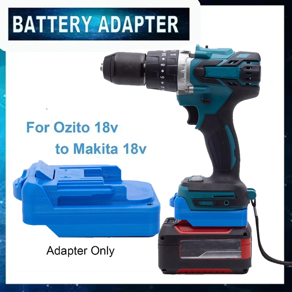 Battery Adapter Converter For Ozito 18V Lithium Battery To for Makita 18V BL Power Tools Cordless (Batteries not included)