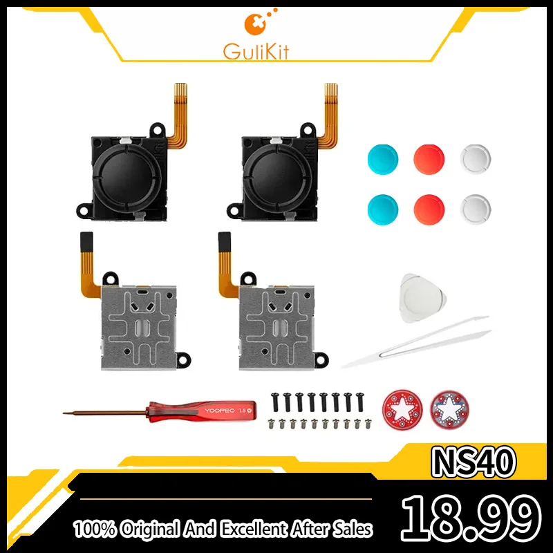 Gulikit Ns40 Joystick Hall Per Nintendo Joy-Con Riparazione Per Nintendo Switch/Switch Oled/Lite Joystick Stick Cap