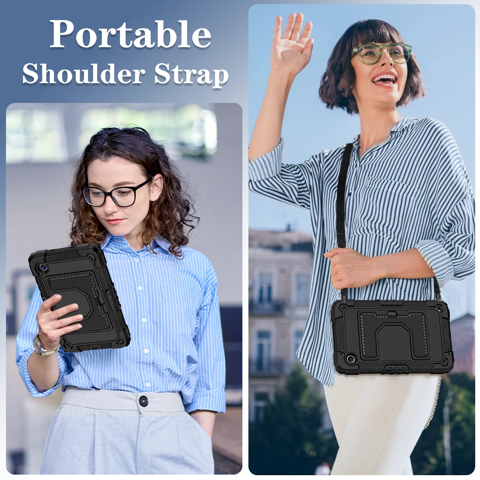 Enhanced Rugged Armor Stand Tablet Cover, 8.7 Inch