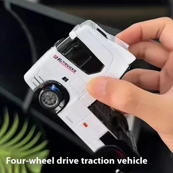 Remote Control Drifting Car Tabletop Toy Alloy Tractor Rc Truck 1/43 2.4g Rc Engineering Trailer Truck With Light And Sound Toys 1