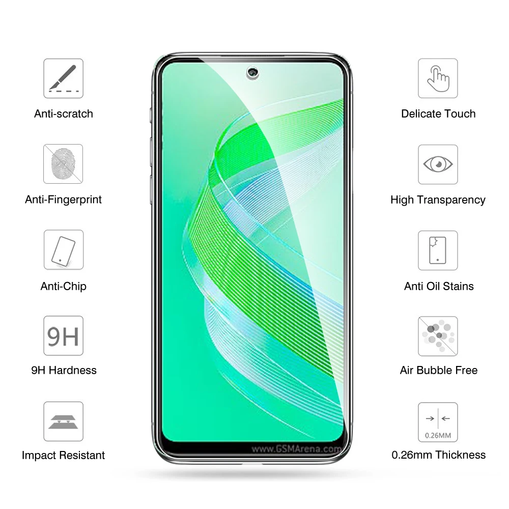 Premium HD Anti-Scratch Tempered Glass Screen Protector - Full Coverage (2 Pack)