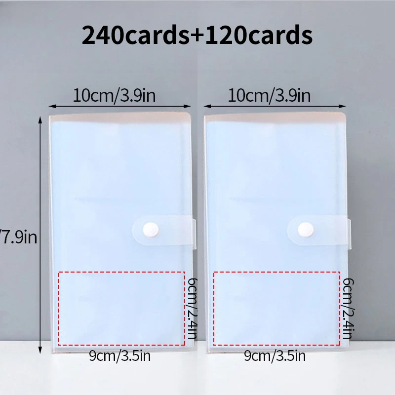 Deluxe Multi-Pocket Photocard Binder Album with Clear 3-Grid Design