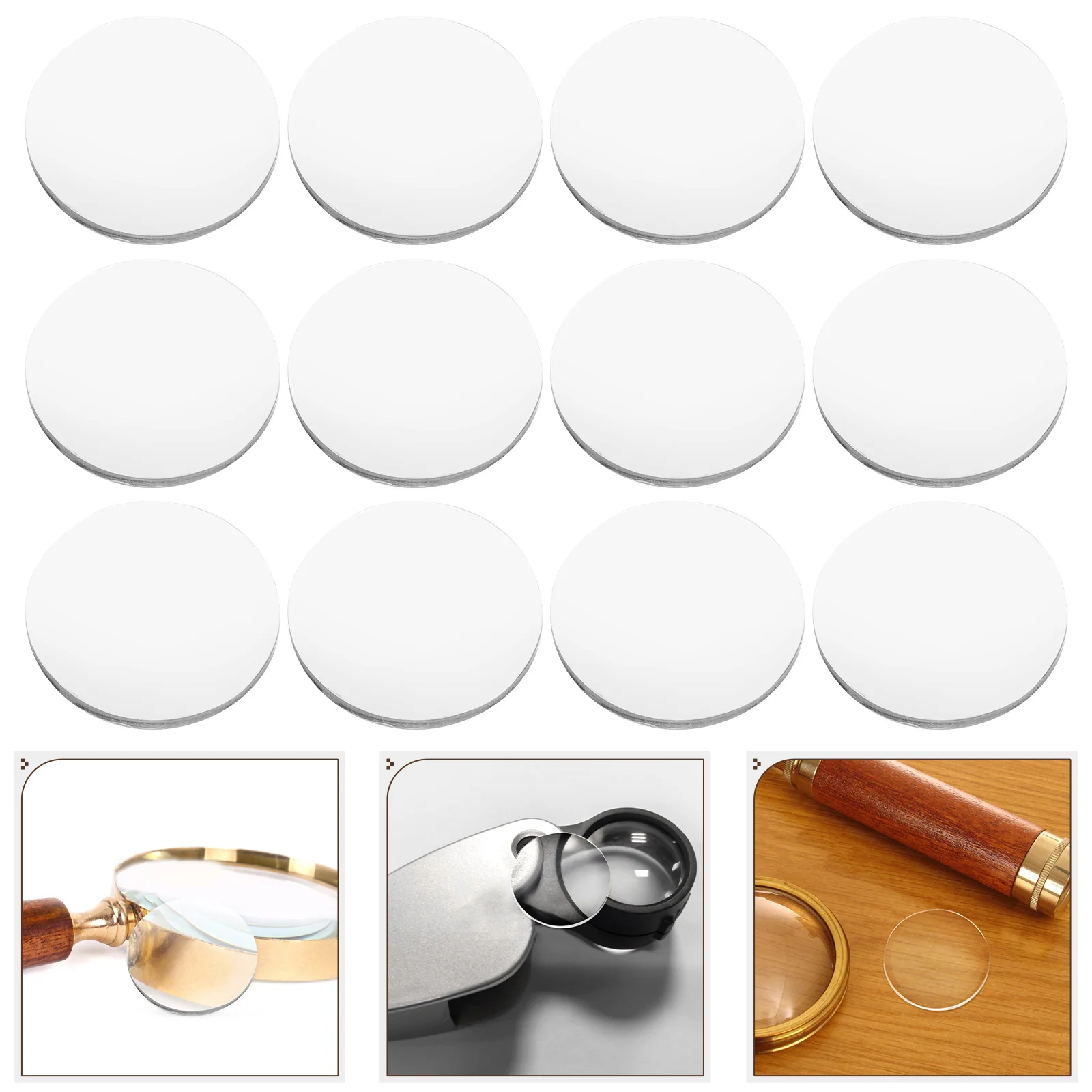 

20 Pcs Magnifying Glass Lens Multiple Jobs Magnifier Making Tools Accessories Mulitool Acrylic Function