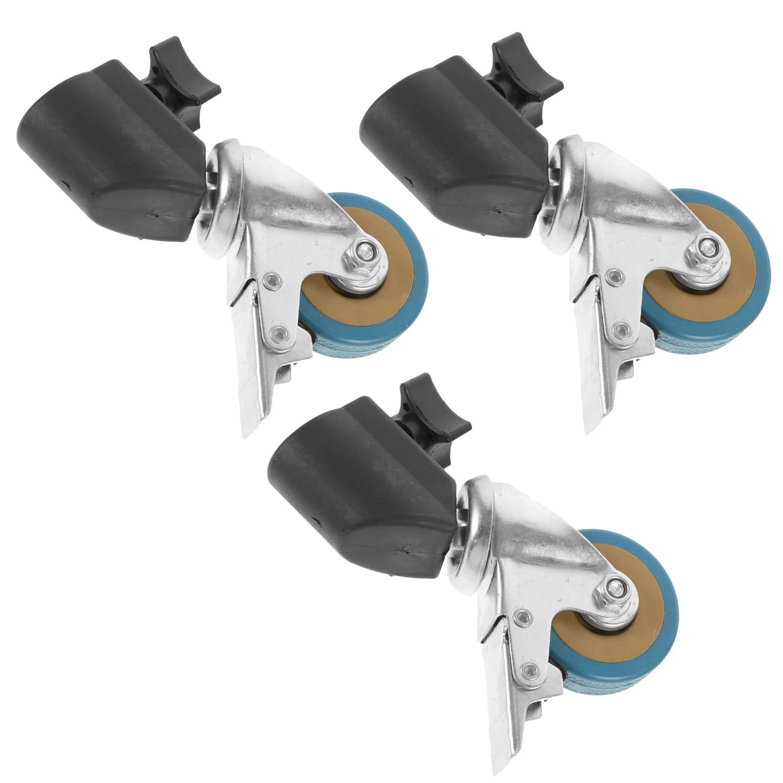

3pcs Rolling Swivel Wheels Light Stand Caster Wheels for Photo Studio Video Photography