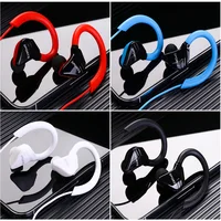 Sports Running Headphones In-Ear Waterproof IPX5 Earphones With 3.5mm Adapter Memory Wire Microphone Stereo Bass Gamer Headset