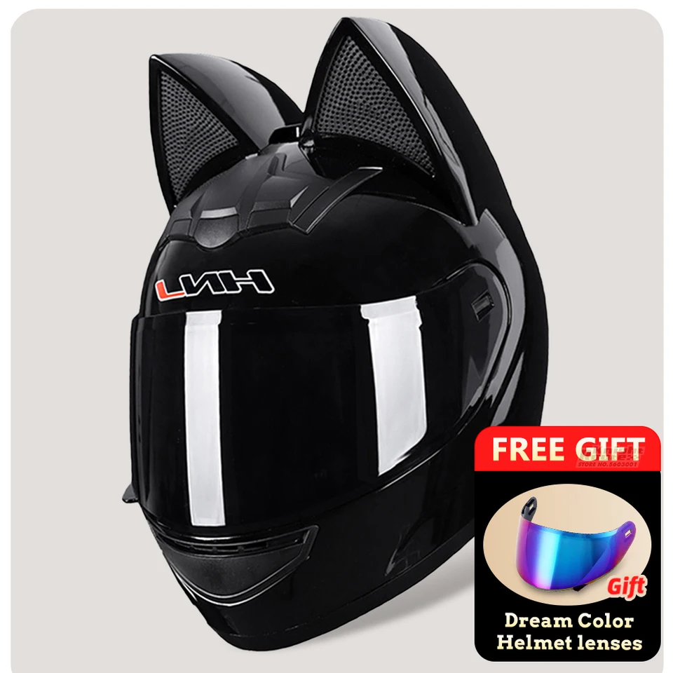 バイクヘルメット超特価出品！ オートバイヘルメット < L> 男性と女性のためのフルフェイスのオートバイのヘルメット