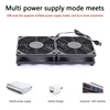Hot 3Pcs 120Mm 5V USB Powered PC Router Dual Fans With Speed Controller High Airflow Cooling Fan For Router Modem Receiver 3