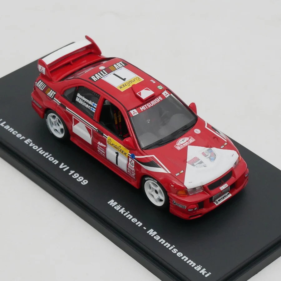 Diecast 1:43 Scale Ixo Mitsubishi Lancer Evolution 1999 Rally Car