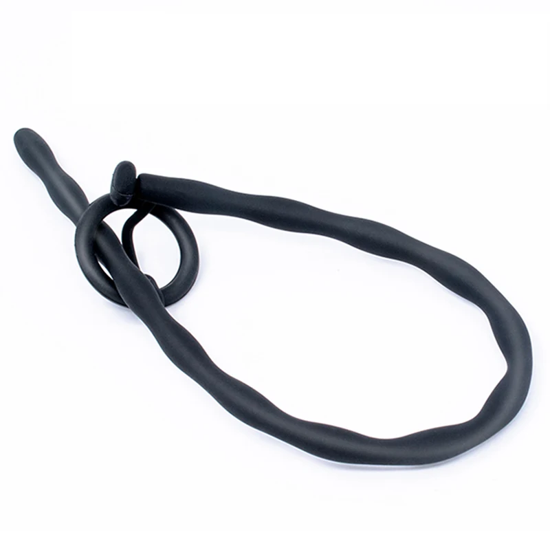 Urethral Catheter Urine Men Valve Urethra Sounding Hollow Silicone Penis Plug Urethal Tube For Chastity Male Adult Sex Toy
