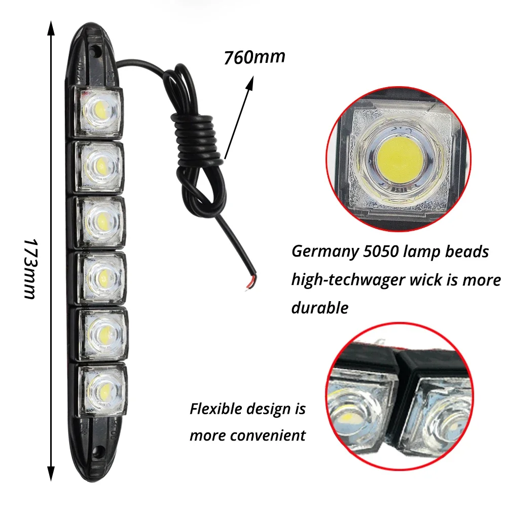  Ƽ ÷ DRL Ʈ, ڵ ,  ְ , 6LED ڵ  Ʈ Ÿϸ Ʈ