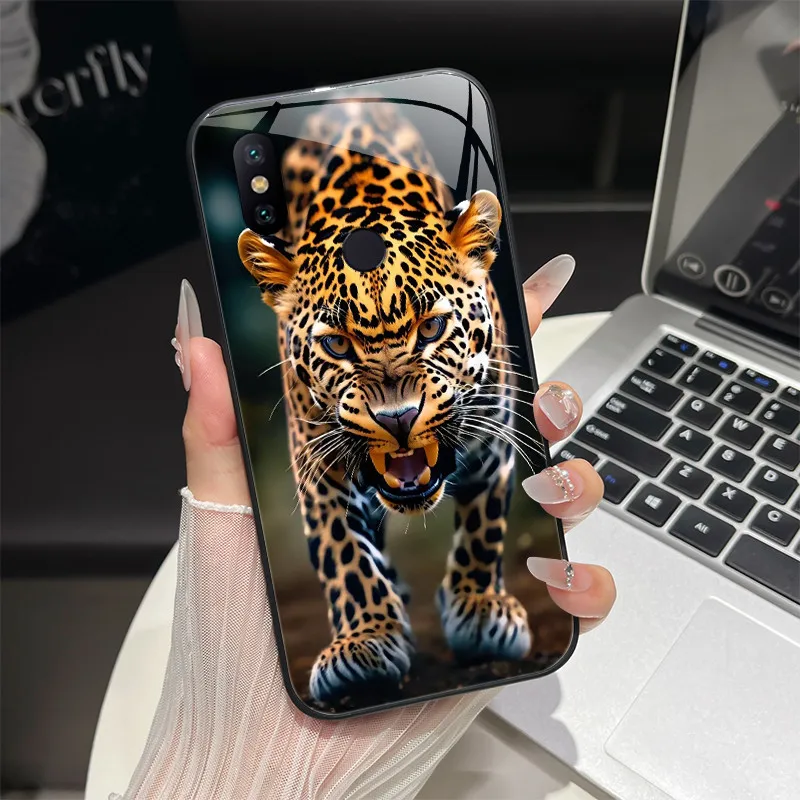 Trendy Fantasy Design Tempered Glass Bumper Phone Case with Full Protection