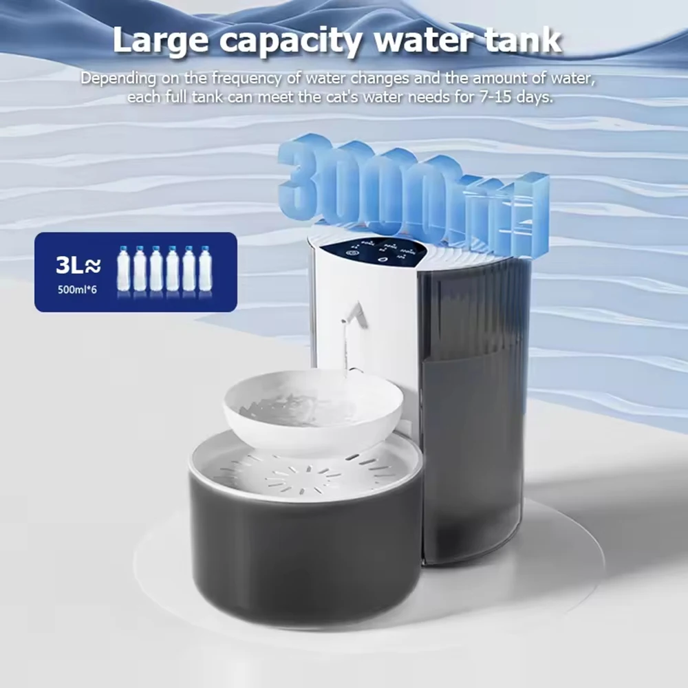 Pet Intelligent Water Dispenser Clean And Dirty Separation Dumping Type Automatic Cats Large Capacity