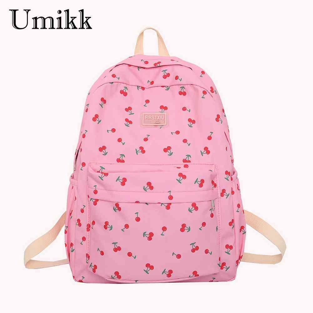 Distinción corte largo siglo Mochilas escolares frescas para niñas, mochila portátil con estampado de  cereza, de gran capacidad, para libros de viaje, Kawaii, para ir de  compras| | - AliExpress