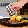 Stainless Steel Seasoning Spice Storage Box Condiment Bottles Shaker Jars Organizer BBQ Cooking Herbs Toothpick Holder 3