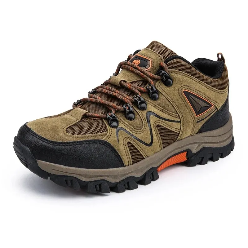 High Quality Hiking Shoes Durable Outdoor Sport Shoes For Men Lace-Up Climbing Boots Hunting Sneakers Rubber Boots images - 6