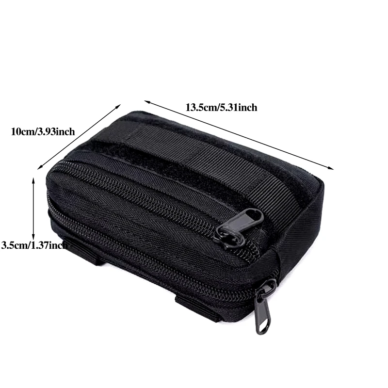 Double Layer Military EDC Pack Men Tactical Molle Waist Belt Oxford Hip Pouch Fanny Pack Camping Hunting Accessories Utility Bag fanny pack