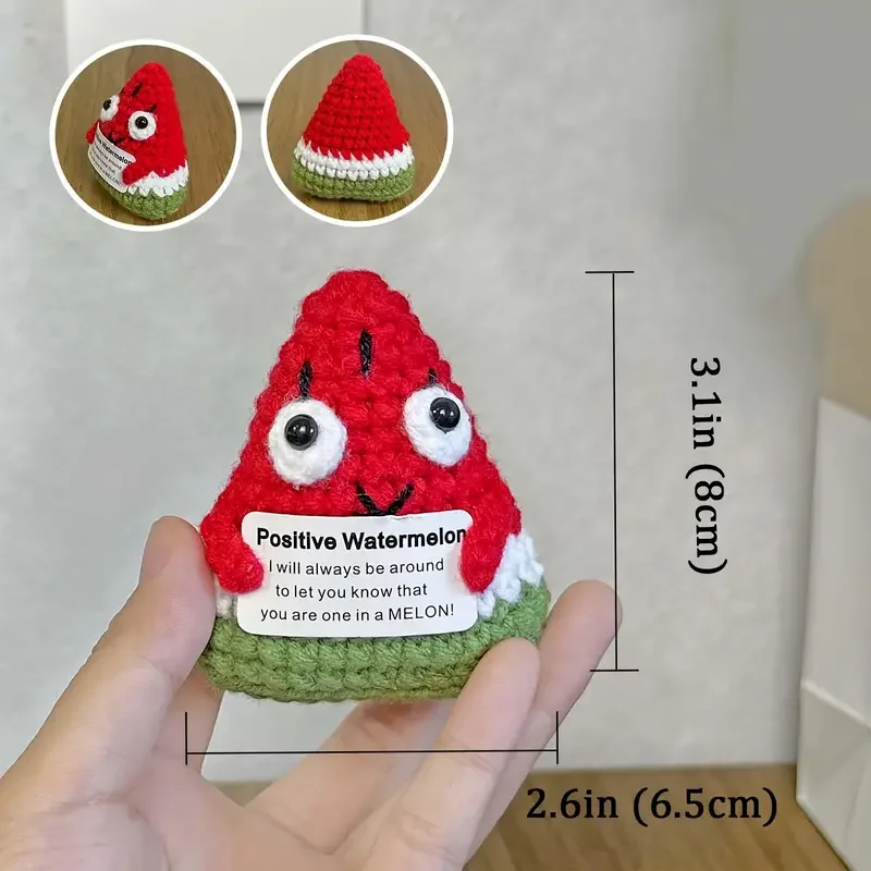 Skurrile Funney-Häkelfiguren, einzigartiges handgefertigtes Spielzeug mit positiver Kartoffel und emotionaler Unterstützung, Gurke, Heimdekoration, Geschenke – Detail 14
